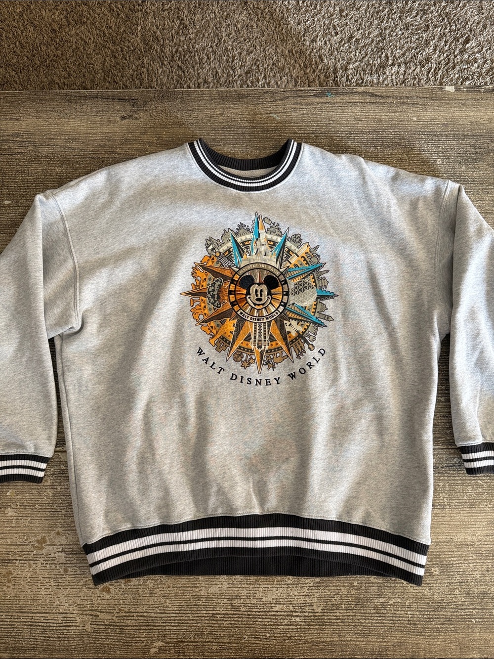 Walt Disney World Compass embroidered graphic crewneck sweatshirt
